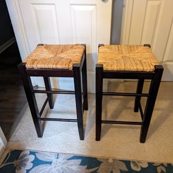 2 Wooden Barstools
