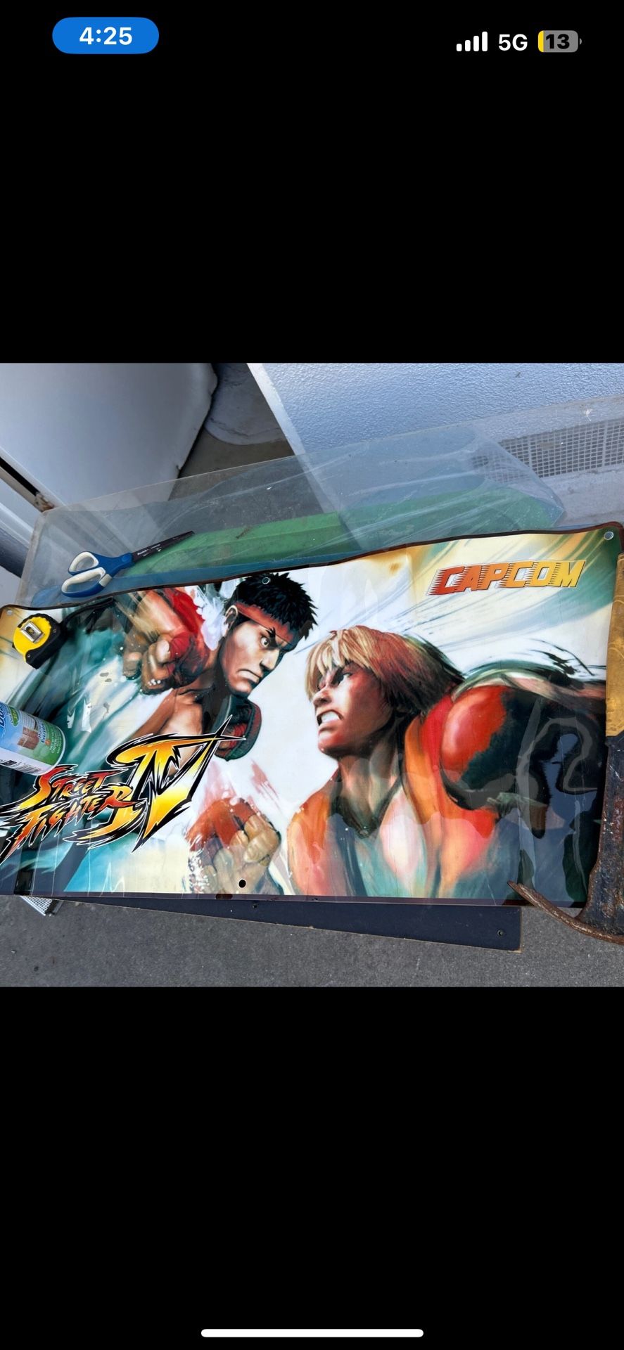 Street Fighter 4 Arcade Video Game Marquee