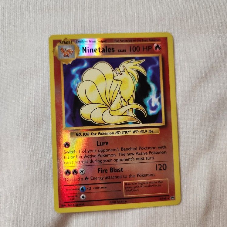 XY Evolutions Reverse Ninetales