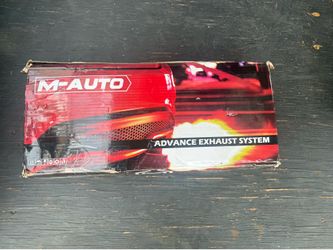 M-AUTO AUTOMOTIVE Stainless Steel Oval Exhaust Muffler