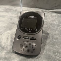 Casio TV-480B LCD Pocket Color Television Vintage Portable Model