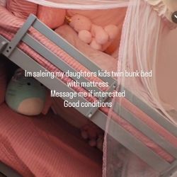 Twin Grey Bunk Bed 