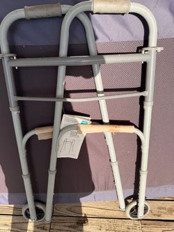 medline folding walker