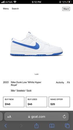 White and blue dunks