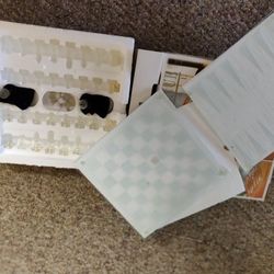 Crystal 3 in 1 Game Set, Chess, Checkers, Black Gammon