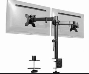 Dual Monitor Stand for 13-32 inch Computer Screens, Full Adjustable Two Screen Computer Monitor Arm