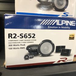 Alpine R2-s652 Pro Component Speakers No Credit Check Payment Plans! 