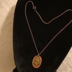 Bronze Necklace With Pendant 