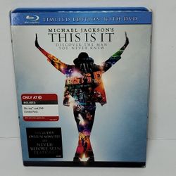 Michael Jackson's This Is It (Blu-ray, 2009) Target Blu-ray/DVD Combo pack