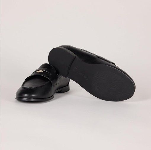 The Drop Black Flat Shoe