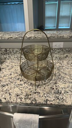 Threshold Gold Metal Fruit Basket