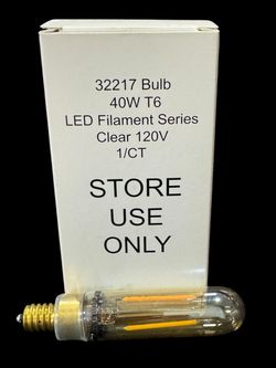 1 case of 9 Chandelier Filament Lightbulbs