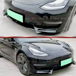 2017-2023 Tesla Model 3 Gloss Black Front Lip 