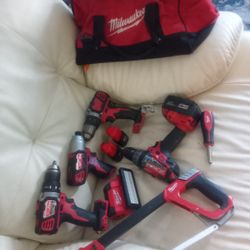 MILWAUKEE IMPACT DRILL AND Hammer Drill  BATTERIES INCLUDED!!!😀