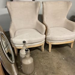 Chair ,lamp and mirror