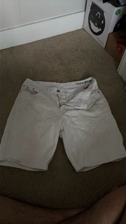 White IZOD Jorts