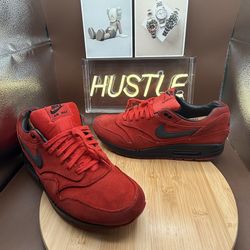 Nike Air Max 1 ‘Pimento’ Suede (2013) Mens Sz 11.5