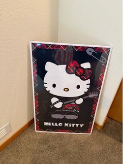 Goth rockstar hello Kitty with picture frame