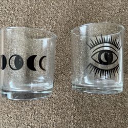 Pair Of Glass’s  “Eye” And “ Moons”