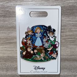 New Disney Pin Peter Pan Family BIG Silver