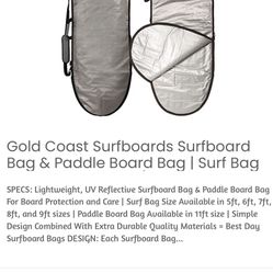 Brand New Good Coast Surf Board Bag 8 Feet Long