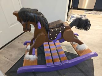 Solid Wooden Rocking Horse