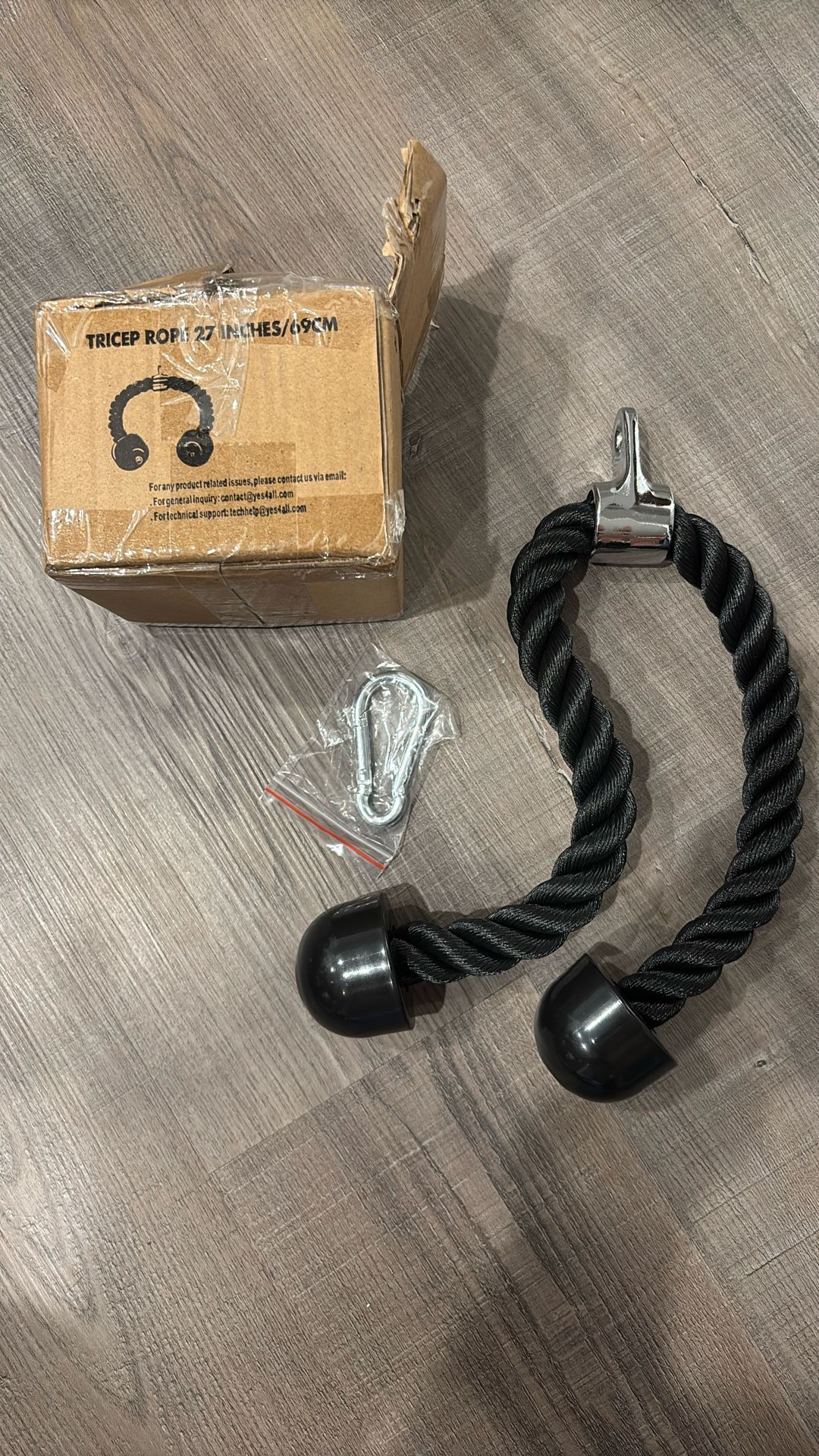 Tricep Pulldown Rope Gym Workout Equipment