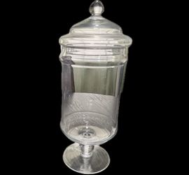 Apothecary glass jar