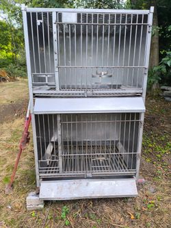 Stainless pet dog kennel