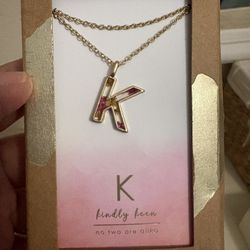 Letter “K” Necklace 