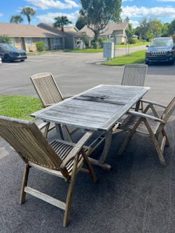 Teak dining set ( outdoor set )
