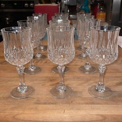 New Set Of 12 Stemware Crystal  Glasses 