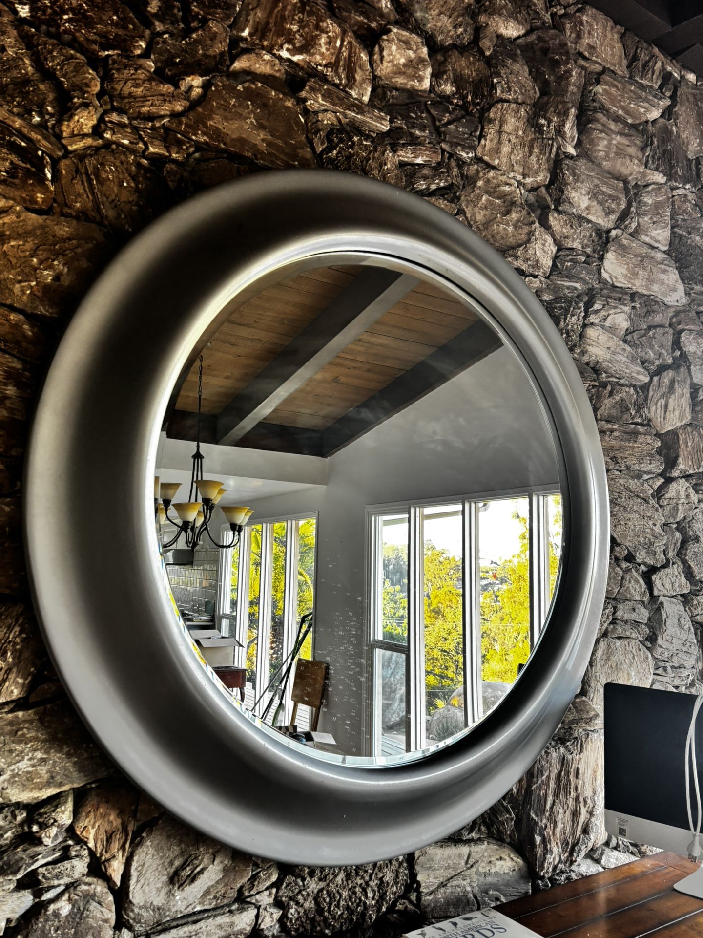 Extra large silver circle mirror 5ft (350$)