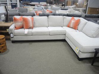 Portman Cream Right-Chaise Sectional Sofa