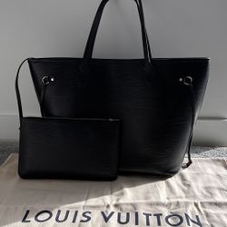 LOUIS VUITTON Neverfull Tote MM Leather Epi