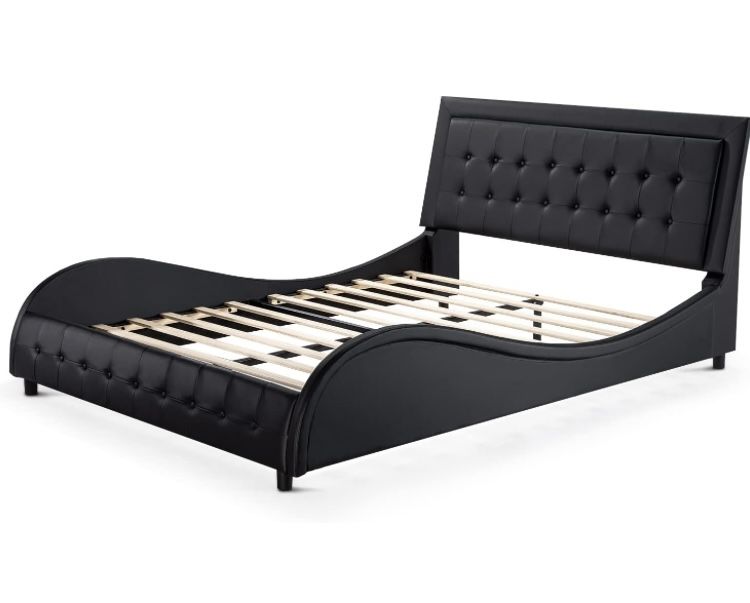 Black, Queen Bed Frame - Low Profile