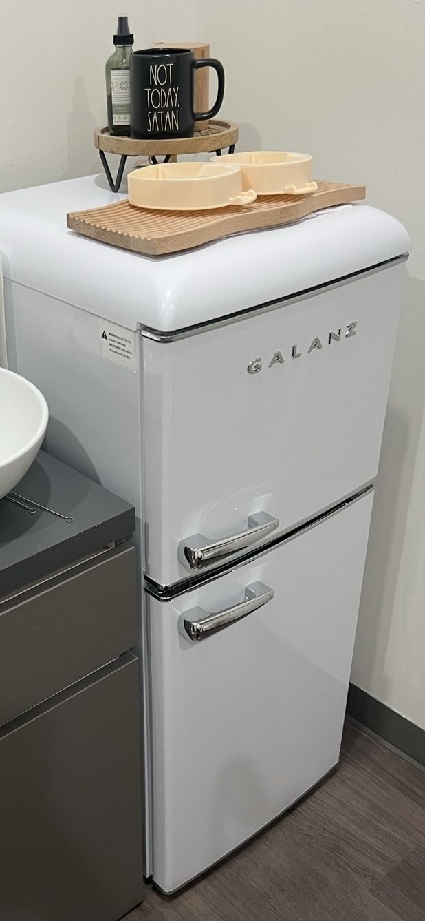 Galanz Retro 4ft Mini Fridge + Freezer