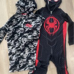 Boys Spider-Man Onesie & Star Wars Robe
