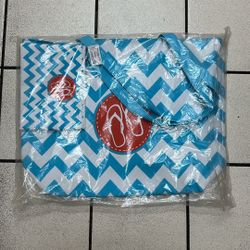 Ladies Beautiful Vinyl Beach Bag 