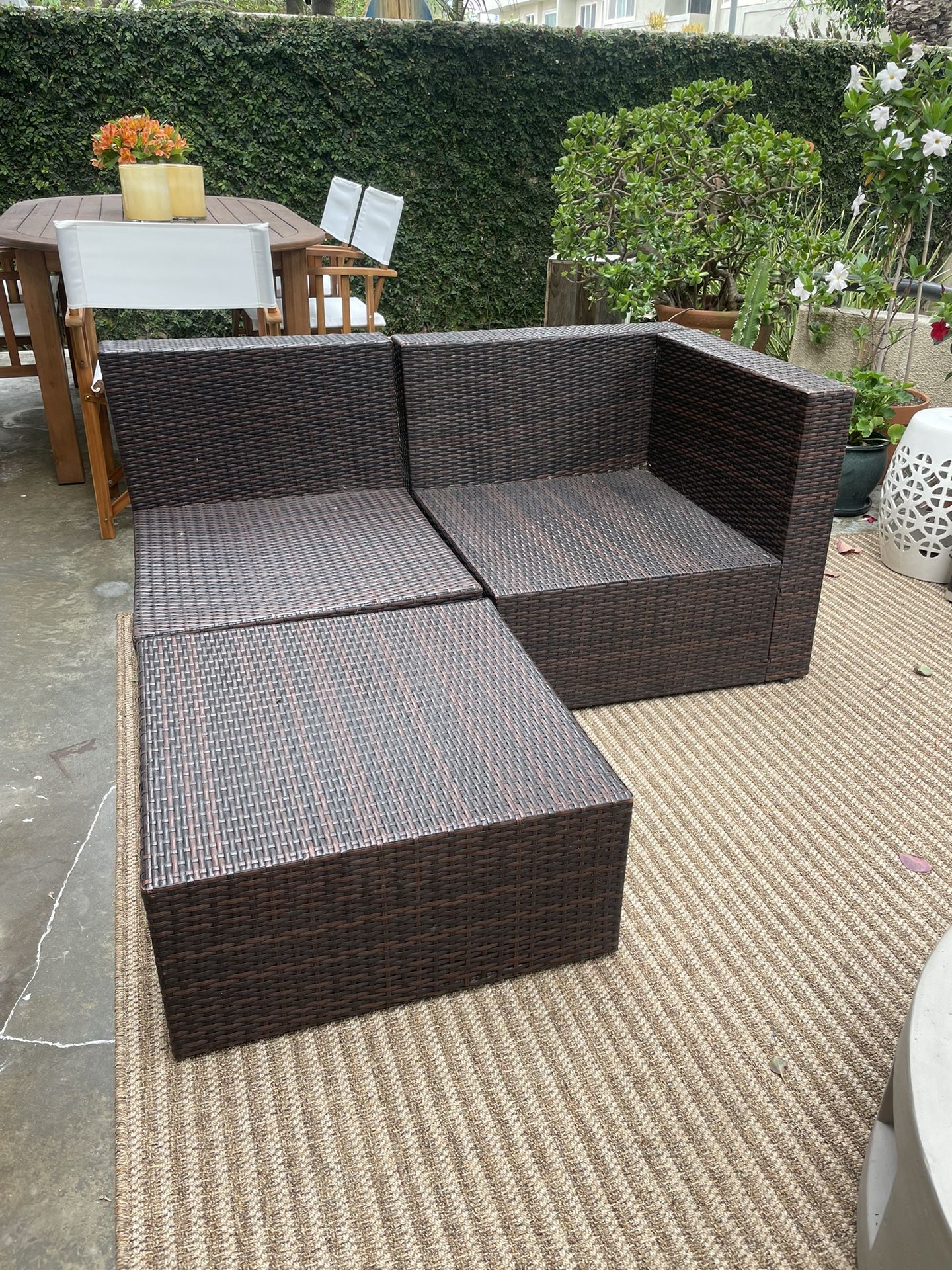 Outdoor Couch Frame W/ Ottoman or Coffee Table