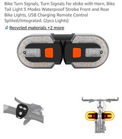 Bike Turn Signal Tail Light Set with Remote