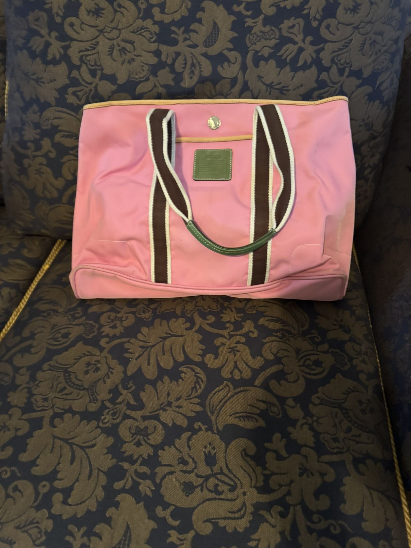 NWT Large Coach Pink Weekender Bag