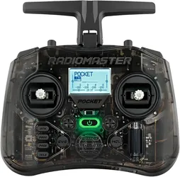 Radiomaster Pocket ELRS Transmitter, Hall Gimbal Portable Mode2 (Charcoal)
Compact ELRS transmitter, foldable antenna, hall gimbal, built-in LED, stab