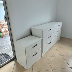 NEW DOUBLE DRESSER AND ONE NIGHTSTAND 👍 ASSEMBLED