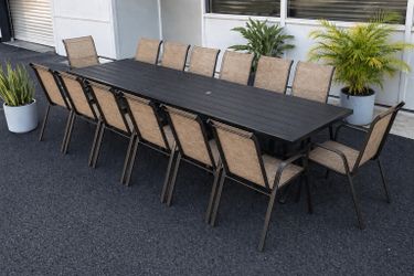 16 pcs new in box patio table set 2  tables