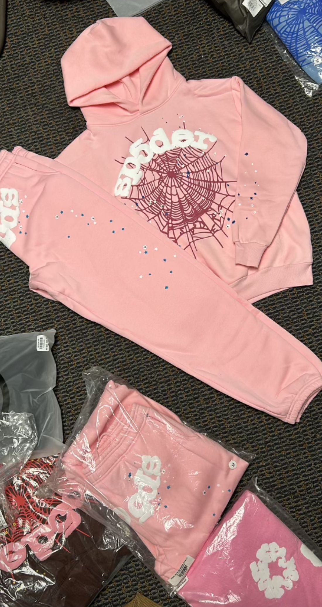 Spider hoodie Light Pink’ Hoodie 