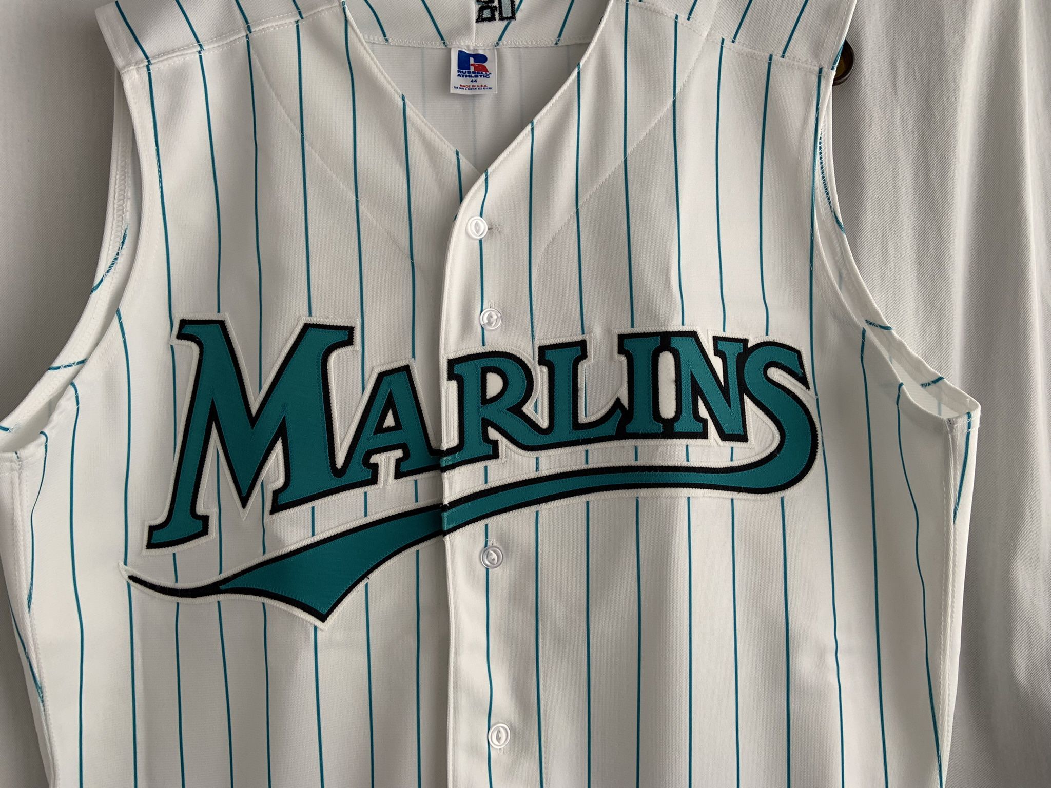 Vintage Russell Florida Marlins Jersey Diamond Collection MLB Baseball Size  44
