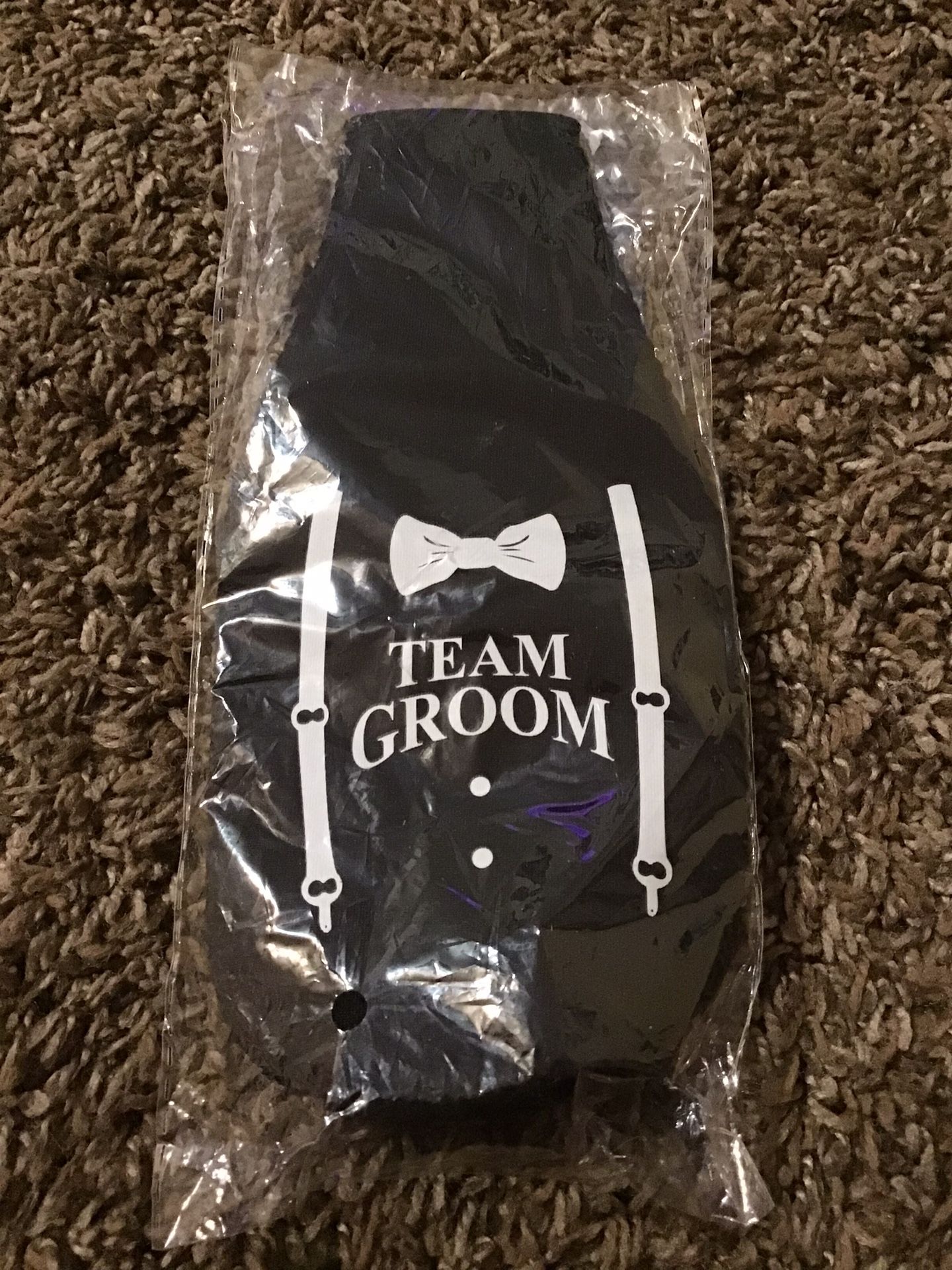 “Team Groom” Bottle Holder