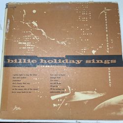 RARE Billie Holiday Sings a Jazztone Society Classic ca 1955 Double Record Set
