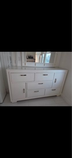 White dresser